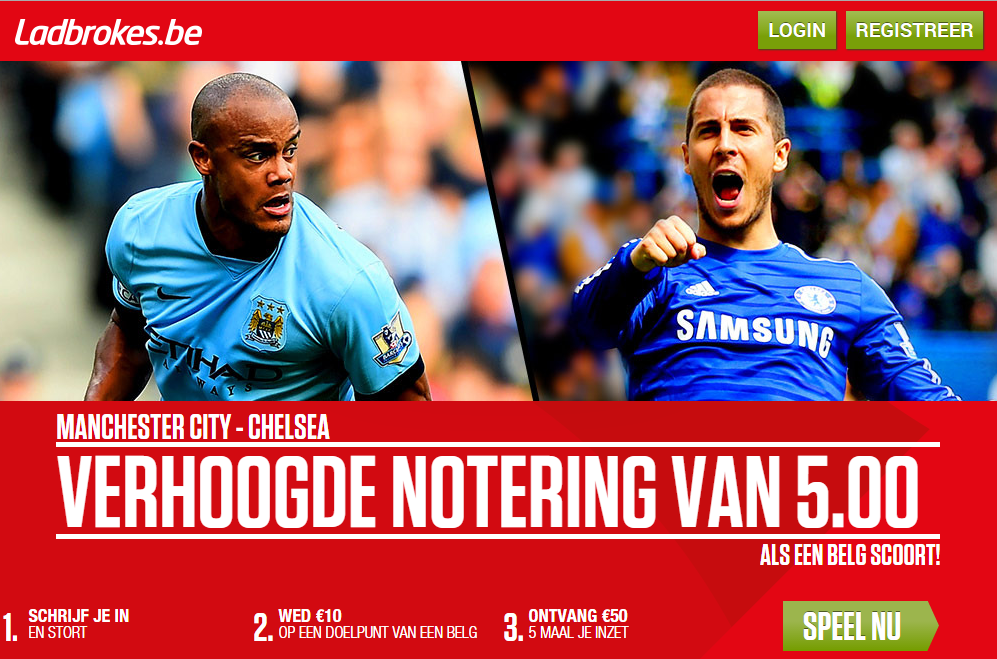 ladbrokes verhoogde notering