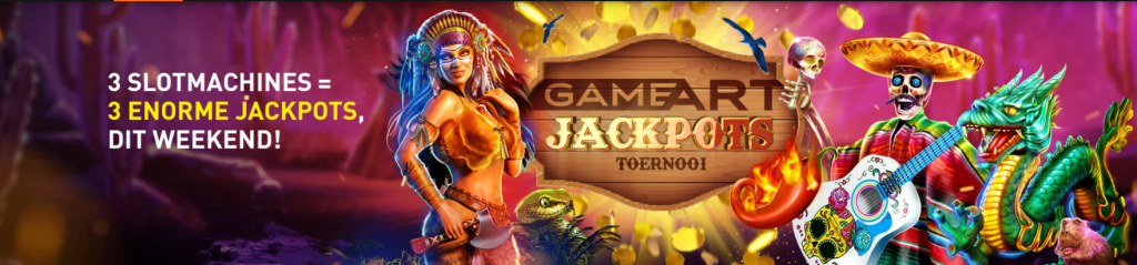 GameArt Jackpots toernooi Casino 777 online speelhal Iedereen wint