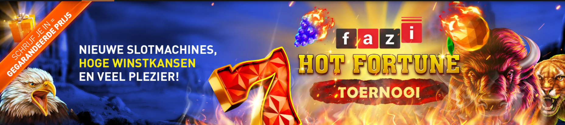 Fazi HOT Fortune toernooi Casino 777 online speelhal Weekend maart 2021