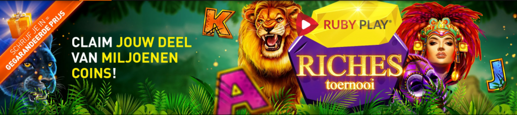 Ruby Play Riches toernooi gegarandeerde Geldkluis tokens online speelhal Casino 777. Videoslots gokkasten