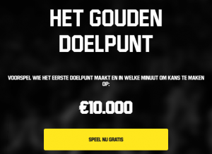 Sport Promoties Gouden Doelpunt Unibet Napoleon Games Profit Boost 100% Dubbele winst Rode Duivels