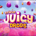 Triple Juicy Drops Dobbel Slot gokkast online Casino Blitz Circus speelhal nieuwe zoete 2022