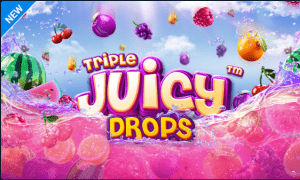 Triple Juicy Drops Dobbel Slot gokkast online Casino Blitz Circus speelhal nieuwe zoete 2022